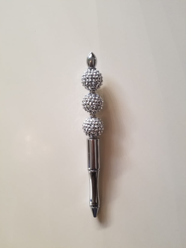 Customized bling silver pen