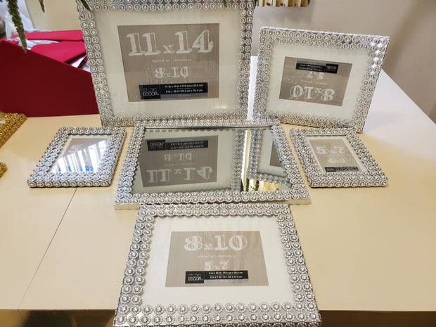 Blinged out gold picture frames