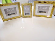 Blinged out Gold picture frames